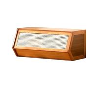 Contenedores de almacenamiento apilables de madera maciza, cajas de almacenamiento modulares, nizadores de armario para entrada, libros, aperitivos y juguetes, maximiza el espacio y ordena