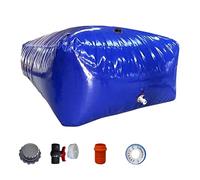 Contenedores De Almacenamiento De Agua, Bolsa De Almacenamiento De Agua Tipo Vejiga, Cisterna De Agua Portátil Grande Para Coche/Autocaravana/Triciclo/Carro, Conten,1.8x1.2x0.7 m/1500 L/395 gall