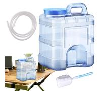 Contenedores de almacenamiento de agua | Tanque de almacenamiento de agua de 10 litros | Cubo resistente a prueba de fugas con dispensador para el hogar, , supervivencia, patio, granja