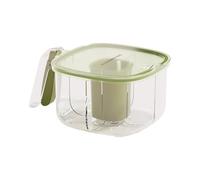 Contenedores de almacenamiento de condimentos, 4 rejillas transparentes, de almacenamiento de condimentos transparente, para salsas de azúcar, pimienta, café, chile, polvo, hogar, cocina, camping