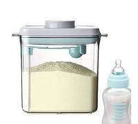 Contenedores de almacenamiento de fórmula - Contenedor de alimentos hermético ABS de 1700 ml | Dispensador de fórmula con cuchara para el hogar, cocina, guardería, coche, despensa, 15,1x12,1x15,9cm