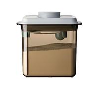 Contenedores de almacenamiento de fórmula de 1700 ml, contenedor hermético de ABS para alimentos, dispensador de fórmula de 15,1 x 12,1 x 15,9 cm con cuchara para el hogar, cocina, guardería