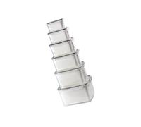 Contenedores de almacenamiento de productos PP Tapas de cesta de drenaje Organizador rectangular para refrigerador Contenedores Cocina casera Clasificación de preparación diaria Contenedor de Caja de