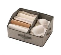 Contenedores de almacenamiento para armario con asas y divisor, cestas organizadoras de tela grande trapezoidal, cubos plegables de almacenamiento de ropa para toallas, juguetes, libros, bolsos