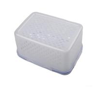 Contenedores de almacenamiento sellados drenables para cocina, contenedores de almacenamiento de alimentos ventilados para refrigerador con cesta, ahorrador de productos para frescura de frutas y