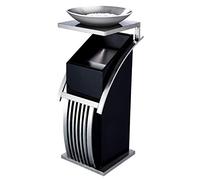 Contenedores de Basura, Botes de Basura para Interiores Y Exteriores, Botes de Basura para Exteriores, Botes de Basura Creativos de Acero Inoxidable con Cenicero, para Usar en Oficinas, Hoteles, Centr