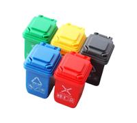 Contenedores De Basura Pequeños Y Coloridos para Escenarios Juego Simulación Casas Muñecas Accesorios Baño Y Cocina Juego Accesorios para Casas Muñecas En Miniatura 5 Uds.