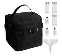 Contenedores de condimentos de viaje, juego de condimentos portátil, dispensador de condimentos, juego de salero y pimentero, kit de viaje, contenedor de camping, coctelera de barbacoa, juego de