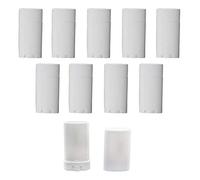 Contenedores de desodorante ovalados de plástico vacío de 15 ml recipientes de cosméticos recargables tubos de bálsamo labial para bricolaje desodorante casero bálsamo labial de fragancia sólida