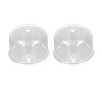 Contenedores de Dulces en Miniatura para casa de muñecas, tarros Transparentes para Dulces, Accesorios de Cocina, plástico, 2 uds., 1:12 (A. Las capacidades de AIN.)