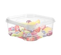 Contenedores de frutas - PP, 4.72x5.31x2.17in Contenedor de Alimentos Diseño claro a prueba de fugas | de almacenamiento apilable Refrigerador, Veggie Keeper Organizer For Fridge, Cocina, Dorm