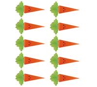 Contenedores de golosinas de Pascua, paquete de 10 cajas de cartón con forma de zanahoria, caja de dulces para fiestas temáticas para embalaje de regalos de festival