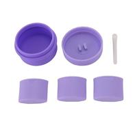 Contenedores de Maquillaje de Silicona de Viaje, Tarros de Crema de Silicona con Cuchara, Baratijas, Pastillas, Rellenables, Vacíos para Exteriores (Purple)