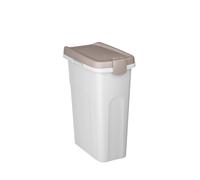 Contenedores De Petfood 25 Litros Blanco Tapa Tortora Stefanplast