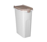 Contenedores De Petfood 40 Litros Blanco Tapa Tortora Stefanplast