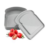 Contenedores de sándwich genéricos para - Preparación de comidas en forma de tostada, caja de almacenamiento para microondas, congelador, caja de almuerzo reutilizable | Portaaperitivos compactos para