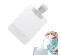 Contenedores de viaje de líquidos - 30 ml / 50 ml / 100 ml de bolsas de compresión recargables | Botellas de aseo portátiles con diseño resistente a fugas para champú, revita