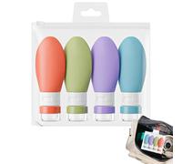 Contenedores de viaje de tocador, botellas de viaje para artículos de tocador | Conjunto de botellas de viaje a prueba de fugas | Accesorios de viaje portátiles, recipientes líquidos de tamaño de viaj