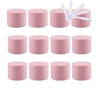 Contenedores de viaje for cosméticos, frascos de viaje for artículos de tocador, 24 piezas de frascos de plástico vacíos for cosméticos de 5 ml de color negro mate con tapa de rosca, contenedores pequ