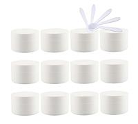 Contenedores de viaje for cosméticos, frascos de viaje for artículos de tocador, 24 piezas de frascos de plástico vacíos for cosméticos de 5 ml de color negro mate con tapa de rosca, contenedores pequ
