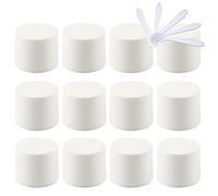 Contenedores de viaje for cosméticos, frascos de viaje for artículos de tocador, 24 piezas de frascos de plástico vacíos for cosméticos de 5 ml de color negro mate con tapa de rosca, contenedores pequ