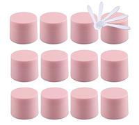 Contenedores de viaje for cosméticos, frascos de viaje for artículos de tocador, 24 piezas de frascos de plástico vacíos for cosméticos de 5 ml de color negro mate con tapa de rosca, contenedores pequ