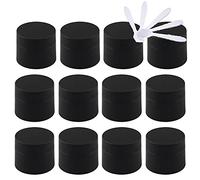 Contenedores de viaje for cosméticos, frascos de viaje for artículos de tocador, 24 piezas de frascos de plástico vacíos for cosméticos de 5 ml de color negro mate con tapa de rosca, contenedores pequ