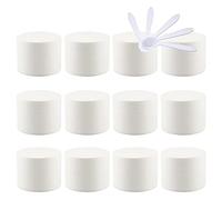 Contenedores de viaje for cosméticos, frascos de viaje for artículos de tocador, 24 piezas de frascos de plástico vacíos for cosméticos de 5 ml de color negro mate con tapa de rosca, contenedores pequ