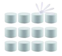 Contenedores de viaje for cosméticos, frascos de viaje for artículos de tocador, 24 piezas de frascos de plástico vacíos for cosméticos de 5 ml de color negro mate con tapa de rosca, contenedores pequ