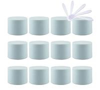 Contenedores de viaje for cosméticos, frascos de viaje for artículos de tocador, 24 piezas de frascos de plástico vacíos for cosméticos de 5 ml de color negro mate con tapa de rosca, contenedores pequ