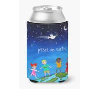 """"Contenedores para bebidas fr as en lata o botella Peace on Earth de Caroline's Treasures CC Multicolor""""