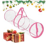 Contenedores para Papel de Regalo - Caja Plástica Transparente Para Almacenamiento De Papel De Navidad Con Asa | Bolsas Transparentes Con Asas Para Organizar Decoración En Fiestas Familiares