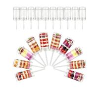 Contenedores Push Pop para Cupcakes 20 Piezas Tubos Transparentes para