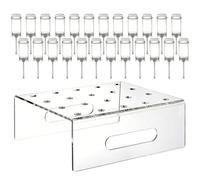 Contenedores Push Pop para tartas con tapas | Expositor para cupcakes, contenedor Push Pop de espuma, para pasteleros caseros, fiestas, meriendas escolares, picnics, comida camioneta, aparadores