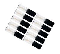 Contenedores vacíos de bálsamo labial, rellenables, giratorios, tubos de pintalabios, soporte de tubo de bálsamo para cosméticos de bricolaje, tubos vacíos, Black