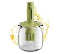 Conteneur de Stockage d'Huile - Bouteille à Sauce Anti-Fuites avec Pinceau | Accessoire Multifonction pour Barbecue | Ustensiles de Cuisine Portables pour Pique-nique | Pulvérisateur d'huile pour huil