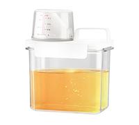 Contenido para detergente - Dispensador hermético de 1800 ml para detergentes con coches de medición | Polvo de detección de contenido transparente, de detergente Perrr multifuncional