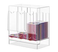 Contenitore Booster Box - Distributore Carte A 3 Scomparti In Acrilico Trasparente, Organizzatore Per Collezioni, Giochi Di Carte, Ufficio, Casa & Camera