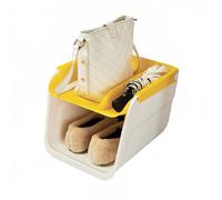 Contenitore Sotto la scrivania, scatola portaoggetti per borse Sotto la scrivania, Porta Scarpe e ombrelli, Verde, 36,5 * 25 cm (Giallo)
