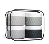 Contenitori da viaggio kuangre per articoli da toeletta per barattoli di crema in silicone TSA senza bpa da 2 once di dimensioni da viaggio approvate