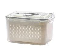 Contenitori Per Alimenti In Heladera - Contenitori Frutta E Verdura Frigo, Organizer Portátil Con Comparti Separati E Scolo Liquidi | Contenitor Per Verdure, Snack, Insalate, Avanzi, Pranzo Da Asporto