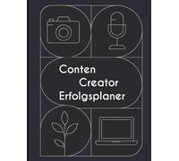 Content Creator Erfolgsplaner dunkles Design - 2-Seiten-Planung für TikTok, YouTube, Instagram & Social Media: Organisiere, plane & analysiere deinen ... YouTuber, TikToker, Instagram-Creator