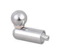 Content Creators - Adaptador de cabezal esférico de 17 mm a rosca de 1/4 pulgadas para conectar dispositivos móviles a cámara, configuraciones de transmisión en vivo, adaptador de trípode