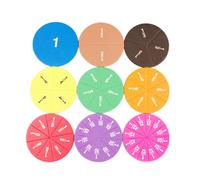 Conteo de fracciones circulares para niños, juguetes educativos tempranos de matemáticas, operaciones, aprendizaje y enseñanza.