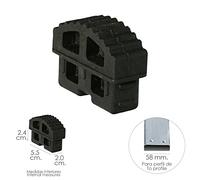 Contera escalera - contera de aluminio para escaleras de 1, 2 o 3 tramos, resistente y ligera, ideal para andamiaje y seguridad en trabajos en altura.