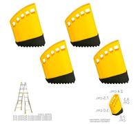 Contera escalera telescópica de aluminio, juego de 4 piezas, 70 cm de alto, material duradero, fácil instalación. Diseñado para: uso en escaleras.