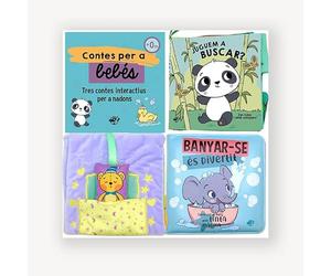 Contes per a bebès d'un any - Tres contes interactius per als més petits: Un llibre de tela amb solapes, un llibre de tela amb una joguina, i un llibre de bany amb colors màgics!: 10