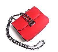 Contessa dal pozzo Mujer XHENI SILVER Bolso bandolera Rojo Size: 7x15x17 cm (W x H x L)