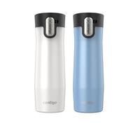 Contigo® AUTOSEAL® West Loop - Taza de viaje de acero inoxidable aislada al vacío con tapa fácil de limpiar, 20 onzas