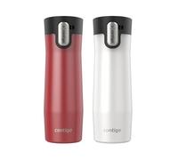 Contigo® AUTOSEAL® West Loop - Taza de viaje de acero inoxidable aislada al vacío con tapa fácil de limpiar, 20 onzas